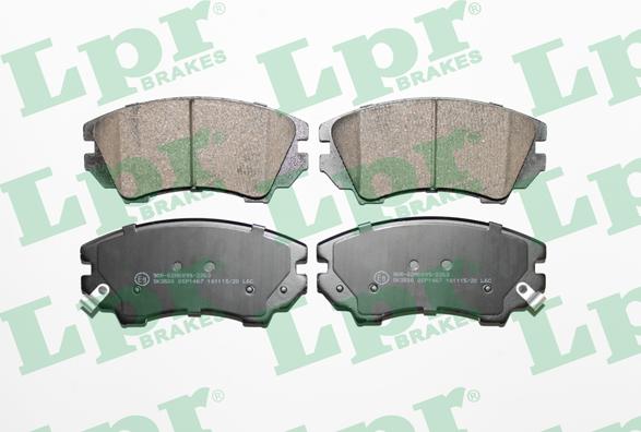 LPR 05P1467 - Brake Pad Set, disc brake autospares.lv