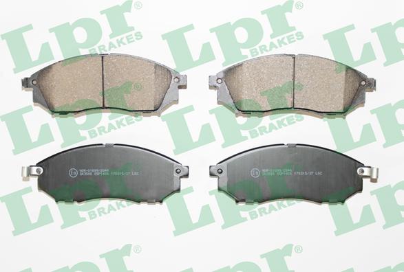 LPR 05P1406 - Brake Pad Set, disc brake autospares.lv