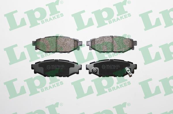 LPR 05P1408 - Brake Pad Set, disc brake autospares.lv