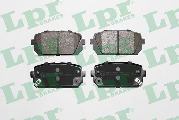 LPR 05P1416 - Brake Pad Set, disc brake autospares.lv