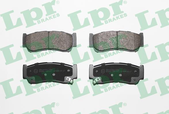 LPR 05P1417 - Brake Pad Set, disc brake autospares.lv