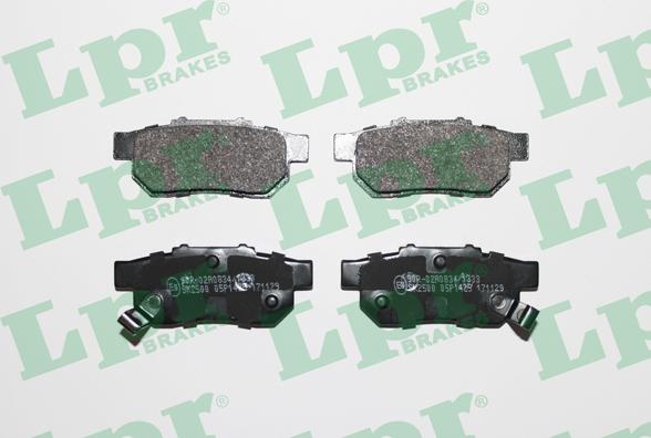 LPR 05P1425 - Brake Pad Set, disc brake autospares.lv