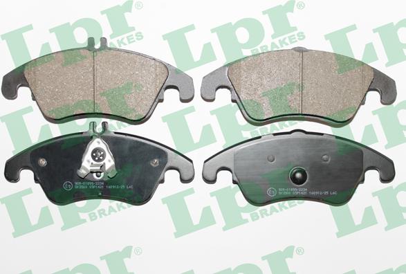 LPR 05P1421 - Brake Pad Set, disc brake autospares.lv