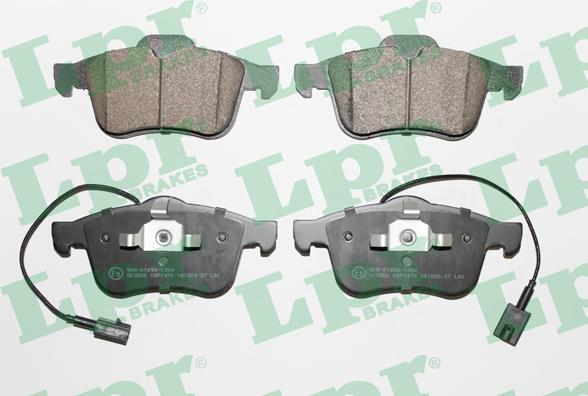 LPR 05P1470 - Brake Pad Set, disc brake autospares.lv