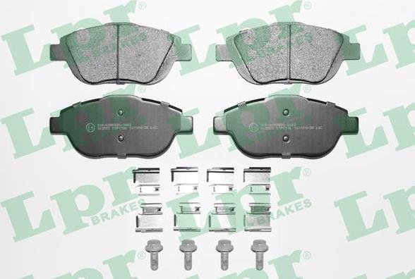 LPR 05P1590K - Brake Pad Set, disc brake autospares.lv