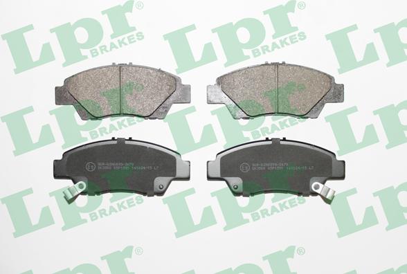 LPR 05P1591 - Brake Pad Set, disc brake autospares.lv