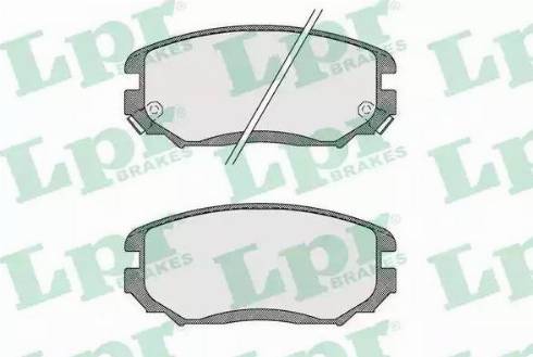 LPR 05P1598 - Brake Pad Set, disc brake autospares.lv