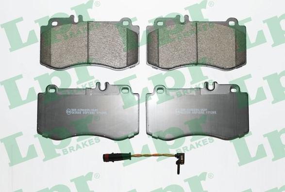 LPR 05P1592A - Brake Pad Set, disc brake autospares.lv