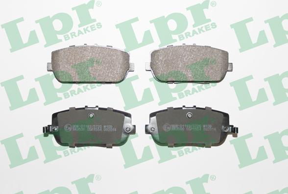 LPR 05P1554 - Brake Pad Set, disc brake autospares.lv