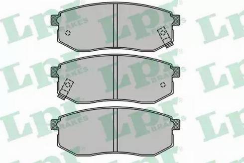 LPR 05P1514 - Brake Pad Set, disc brake autospares.lv