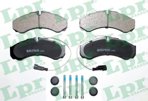 LPR 05P1515K - Brake Pad Set, disc brake autospares.lv