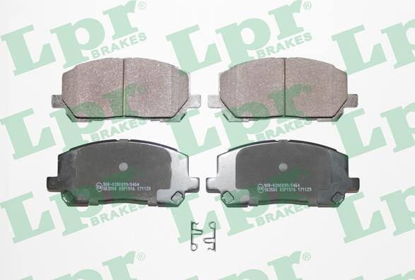 LPR 05P1516 - Brake Pad Set, disc brake autospares.lv