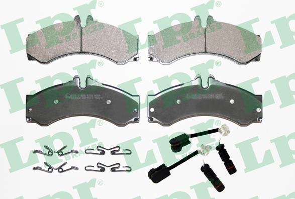 LPR 05P1517A - Brake Pad Set, disc brake autospares.lv