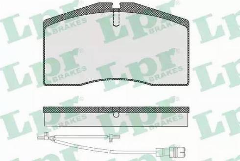 LPR 05P1585A - Brake Pad Set, disc brake autospares.lv