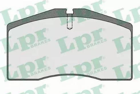 LPR 05P1585 - Brake Pad Set, disc brake autospares.lv