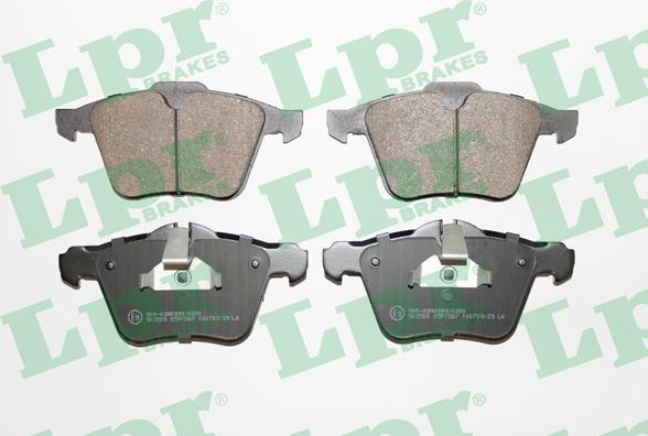LPR 05P1587 - Brake Pad Set, disc brake autospares.lv