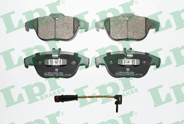 LPR 05P1528A - Brake Pad Set, disc brake autospares.lv