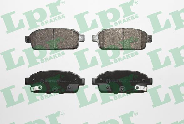 LPR 05P1575 - Brake Pad Set, disc brake autospares.lv