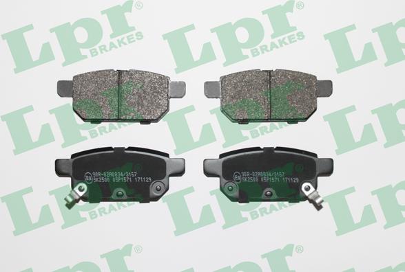 LPR 05P1571 - Brake Pad Set, disc brake autospares.lv