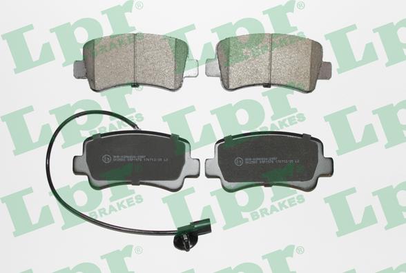 LPR 05P1578 - Brake Pad Set, disc brake autospares.lv