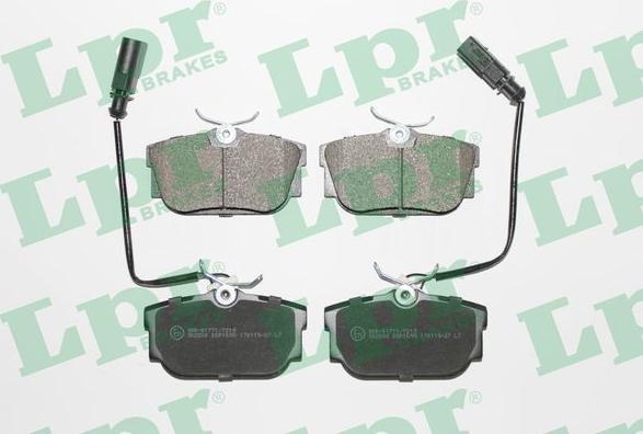 LPR 05P1699 - Brake Pad Set, disc brake autospares.lv