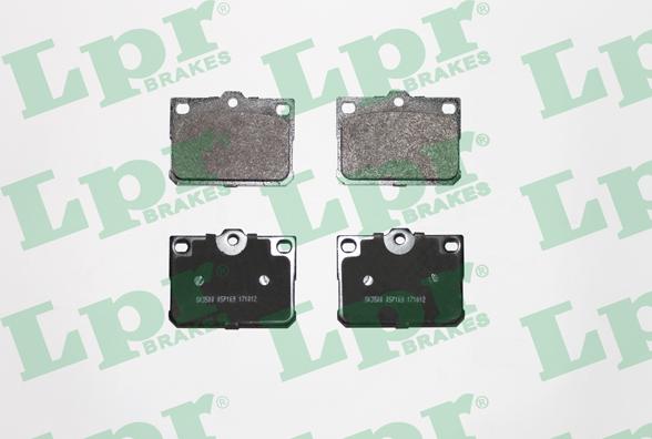 LPR 05P169 - Brake Pad Set, disc brake autospares.lv