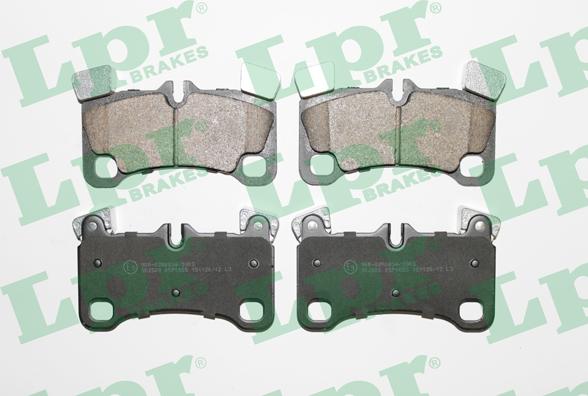 LPR 05P1655 - Brake Pad Set, disc brake autospares.lv