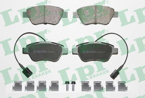 LPR 05P1656K - Brake Pad Set, disc brake autospares.lv