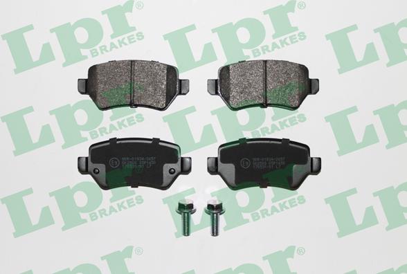 LPR 05P1650 - Brake Pad Set, disc brake autospares.lv