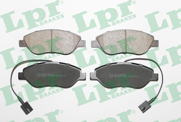 LPR 05P1658 - Brake Pad Set, disc brake autospares.lv