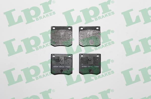 LPR 05P165 - Brake Pad Set, disc brake autospares.lv