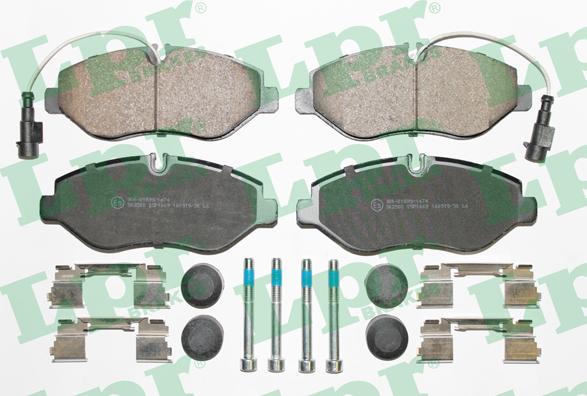 LPR 05P1669 - Brake Pad Set, disc brake autospares.lv