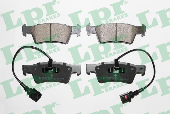 LPR 05P1667 - Brake Pad Set, disc brake autospares.lv