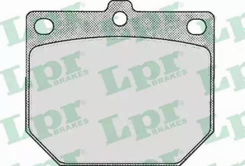 LPR 05P166 - Brake Pad Set, disc brake autospares.lv