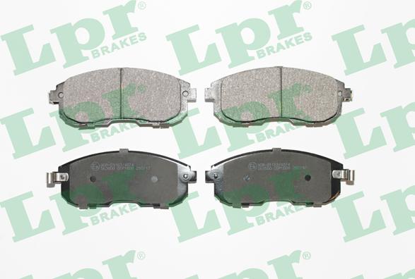 LPR 05P1606 - Brake Pad Set, disc brake autospares.lv