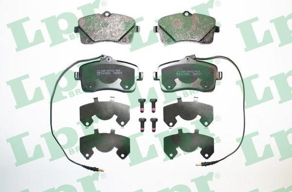 LPR 05P1601 - Brake Pad Set, disc brake autospares.lv