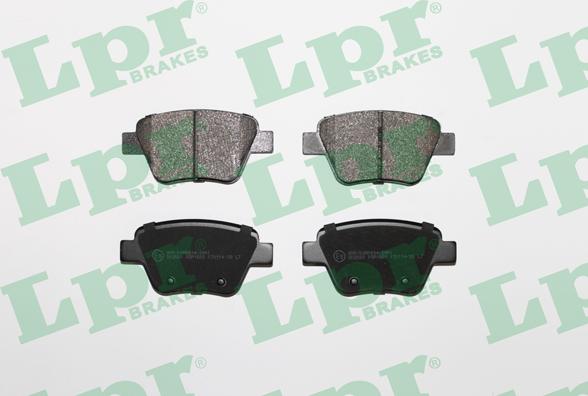 LPR 05P1608 - Brake Pad Set, disc brake autospares.lv