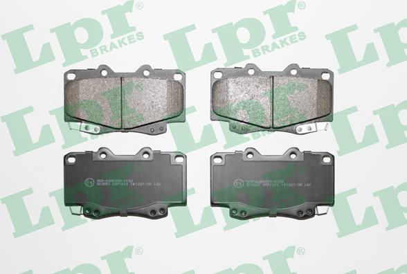 LPR 05P1610 - Brake Pad Set, disc brake autospares.lv