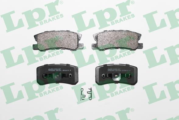 LPR 05P1639 - Brake Pad Set, disc brake autospares.lv