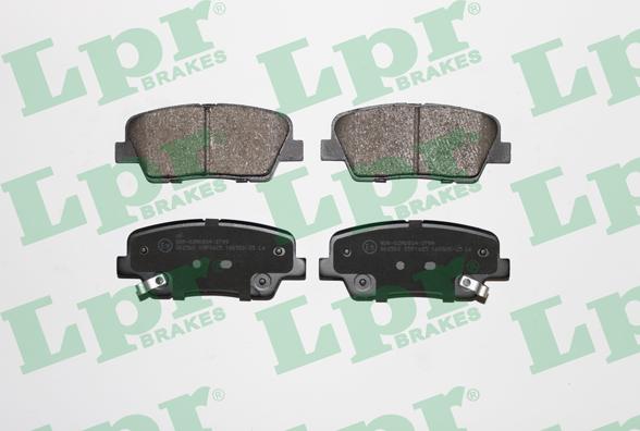 LPR 05P1625 - Brake Pad Set, disc brake autospares.lv