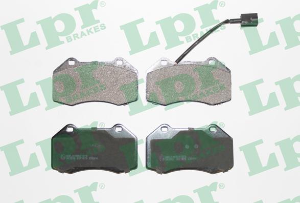LPR 05P1670 - Brake Pad Set, disc brake autospares.lv
