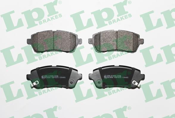 LPR 05P1673 - Brake Pad Set, disc brake autospares.lv