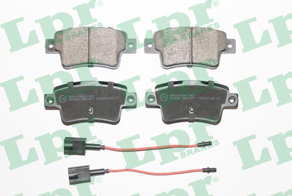 LPR 05P1677 - Brake Pad Set, disc brake autospares.lv