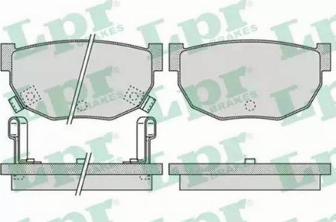 LPR 05P1048 - Brake Pad Set, disc brake autospares.lv