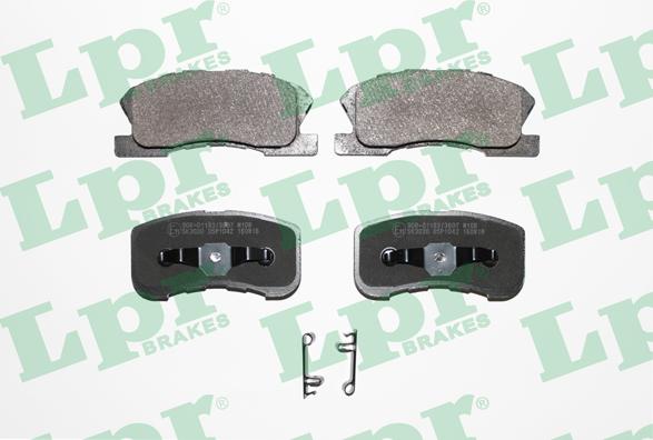 LPR 05P1042 - Brake Pad Set, disc brake autospares.lv