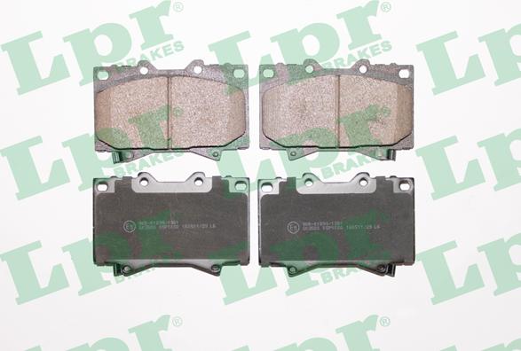 LPR 05P1050 - Brake Pad Set, disc brake autospares.lv