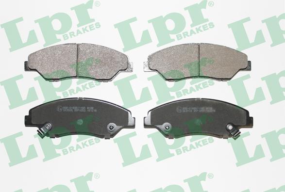 LPR 05P1053 - Brake Pad Set, disc brake autospares.lv