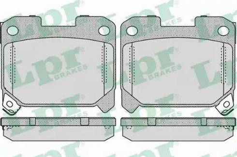 LPR 05P1052 - Brake Pad Set, disc brake autospares.lv