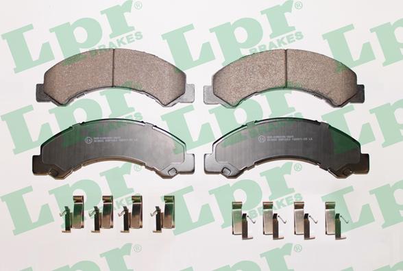 LPR 05P1063 - Brake Pad Set, disc brake autospares.lv