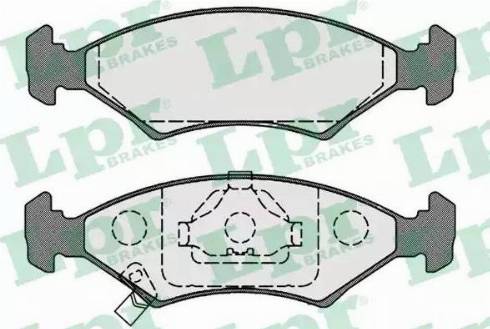 LPR 05P1067 - Brake Pad Set, disc brake autospares.lv
